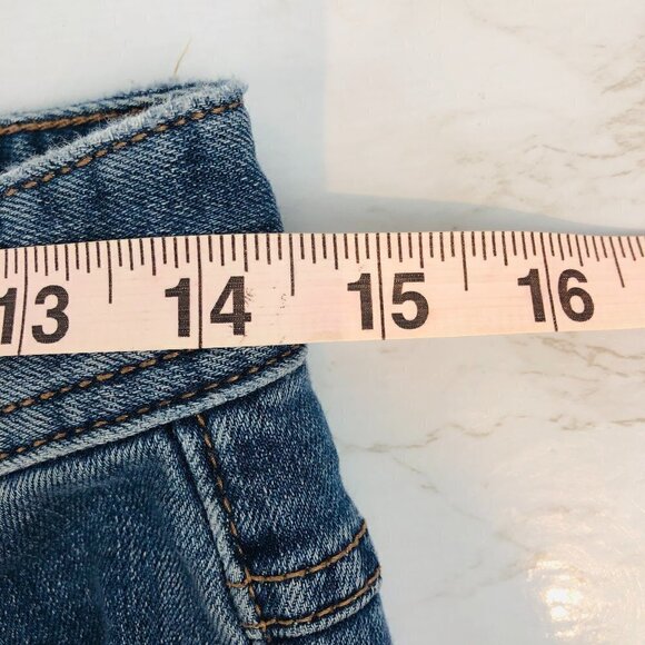 Free People Distressed Raw Hem Skinny Jean 25 - Picture 7 of 9